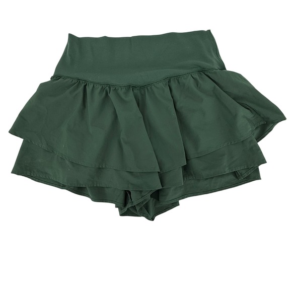 OFFLINE by Aerie Pants - OFFLINE by Aerie Real Me Skort Womens Medium Green Excellent Ruffle Athletic